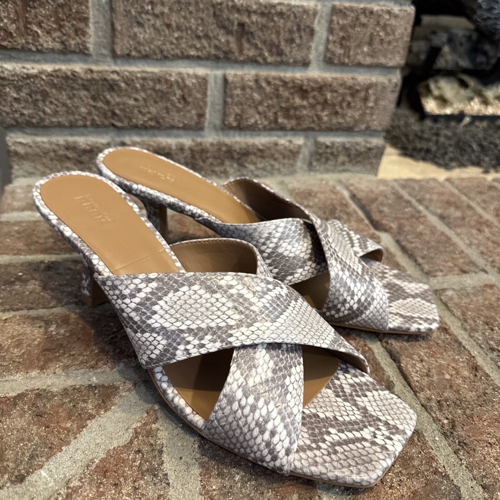 Nordstrom Rack Lauren Slide Animal Print Open Toe Sandals Women's Size 9M #438